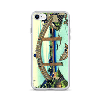 'Under Mannen Bridge at Fukagawa' by Hokusai, ca. 1830 - iPhone Case