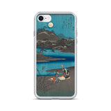 'Washerwomen in Settsu' by Hiroshige, 1857 - iPhone Case