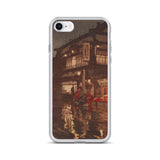 'Kagurazaka Street After A Night Rain' by Yoshida Hiroshi, 1929 - iPhone Case