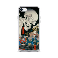 'Takiyasha the Witch and the Skeleton Spectre' (Middle Panel) by Kuniyoshi, ca. 1844 - iPhone Case