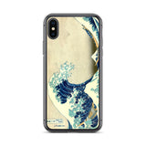 'The Great Wave Off Kanagawa' by Hokusai, ca. 1830 - iPhone Case