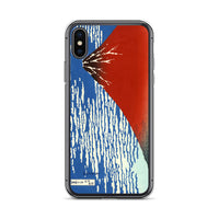 'South Wind, Clear Weather' by Hokusai, ca. 1830 - iPhone Case