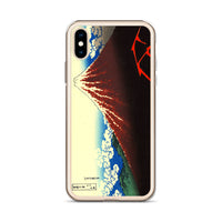 'Storm Beneath the Summit' by Hokusai, ca. 1830 - iPhone Case