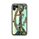 'Under Mannen Bridge at Fukagawa' by Hokusai, ca. 1830 - iPhone Case