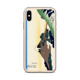 'Inume Pass in Kai Province' by Hokusai, ca. 1830 - iPhone Case