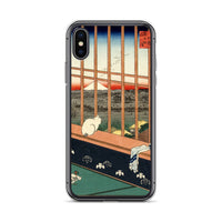 'Asakusa Ricefields and Torinomachi Festival' by Hiroshige, 1857 - iPhone Case