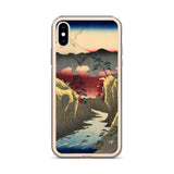 'Inume Pass in Kai Province' by Hiroshige, 1858 - iPhone Case