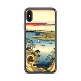 'The Tone River At Konodai' by Hiroshige, 1858 - iPhone Case