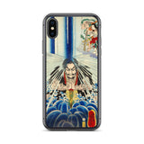 'Mongaku Shonin Under The Nachi Waterfall' by Kuniyoshi, 1860 - iPhone Case