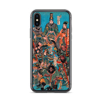 'One Hundred And Eight Heroes of the Shuihuzhuan' (Print 1) by Kuniyoshi, ca. 1830 - iPhone Case