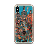 'One Hundred And Eight Heroes of the Shuihuzhuan' (Print 1) by Kuniyoshi, ca. 1830 - iPhone Case