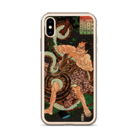 'The Cypress Pillar: Sagi-ike Heikuro' by Kuniyoshi, ca. 1855 - iPhone Case