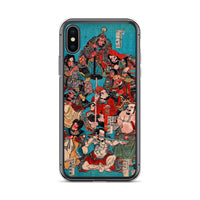 'One Hundred And Eight Heroes of the Shuihuzhuan' (Print 4) by Kuniyoshi, ca. 1830 - iPhone Case