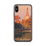 'The Golden Pagoda in Rangoon' by Yoshida Hiroshi, 1931 - iPhone Case