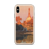 'The Golden Pagoda in Rangoon' by Yoshida Hiroshi, 1931 - iPhone Case