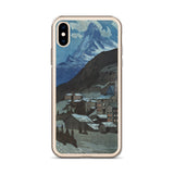 'The Matterhorn At Night' by Yoshida Hiroshi, 1925 - iPhone Case