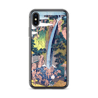 'Roben Waterfall at Mount Oyama in Sagami Province' by Hokusai, ca. 1832 - iPhone Case