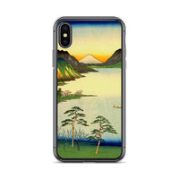 'Lake Suwa, Shinano Province' by Hiroshige, 1858 - iPhone Case