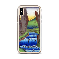 'Bichu: Go Valley' by Hiroshige, 1853 - iPhone Case