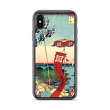 'Kanasugi Bridge and Shibaura' by Hiroshige, 1857 - iPhone Case