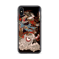 'Samurai Riding A Skull' by Yoshitoshi, 1864 - iPhone Case