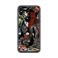 'Miyamoto Musashi Killing A Monster Bat' by Kuniyoshi, ca. 1830 - iPhone Case