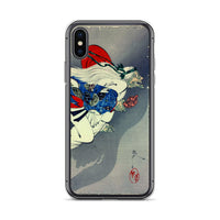 'The Demon Ibaraki Escapes With Its Severed Arm' by Yoshitoshi, 1889 - iPhone Case