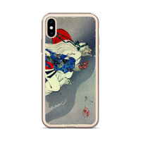 'The Demon Ibaraki Escapes With Its Severed Arm' by Yoshitoshi, 1889 - iPhone Case