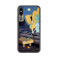 'Hachimantaro Yoshiie' by Yoshitoshi, 1886 - iPhone Case