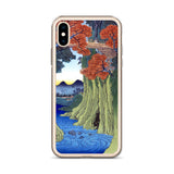 'Kai: Monkey Bridge' by Hiroshige, 1853 - iPhone Case