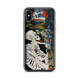 'Takiyasha the Witch and the Skeleton Spectre' (Combined Triptych) by Kuniyoshi, ca. 1844 - iPhone Case