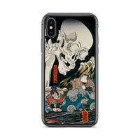 'Takiyasha the Witch and the Skeleton Spectre' (Middle Panel) by Kuniyoshi, ca. 1844 - iPhone Case