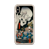 'Takiyasha the Witch and the Skeleton Spectre' (Middle Panel) by Kuniyoshi, ca. 1844 - iPhone Case