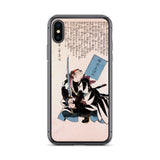 'Yazama Shinroku Mitsukaze' by Kuniyoshi, 1847 - iPhone Case