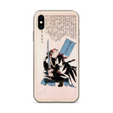 'Yazama Shinroku Mitsukaze' by Kuniyoshi, 1847 - iPhone Case