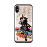 'Mase Chudayu Masaaki' by Kuniyoshi, 1847 - iPhone Case