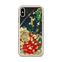 'Snow At Yoshino' (Left Panel) by Yoshitoshi, 1867 iPhone Cases