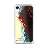 'Storm Beneath the Summit' by Hokusai, ca. 1830 - iPhone Case