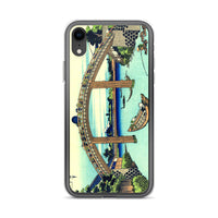 'Under Mannen Bridge at Fukagawa' by Hokusai, ca. 1830 - iPhone Case