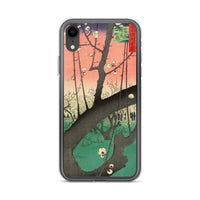 'The Plum Garden in Kameido' by Hiroshige, 1857 - iPhone Case