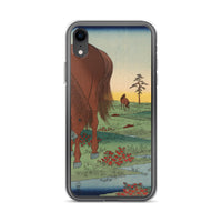 'Kogane Plain in Shimosa Province' by Hiroshige, 1858 - iPhone Case