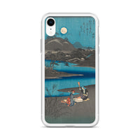 'Washerwomen in Settsu' by Hiroshige, 1857 - iPhone Case