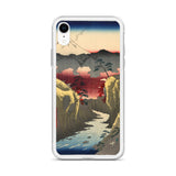 'Inume Pass in Kai Province' by Hiroshige, 1858 - iPhone Case