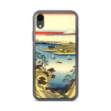 'The Tone River At Konodai' by Hiroshige, 1858 - iPhone Case