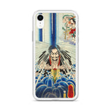 'Mongaku Shonin Under The Nachi Waterfall' by Kuniyoshi, 1860 - iPhone Case