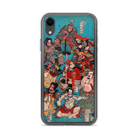 'One Hundred And Eight Heroes of the Shuihuzhuan' (Print 4) by Kuniyoshi, ca. 1830 - iPhone Case