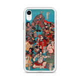 'One Hundred And Eight Heroes of the Shuihuzhuan' (Print 4) by Kuniyoshi, ca. 1830 - iPhone Case