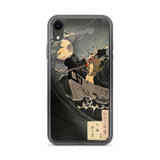 'Benkei Calming The Waves At Daimotsu Bay' by Yoshitoshi, ca. 1885 - iPhone Case