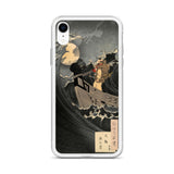 'Benkei Calming The Waves At Daimotsu Bay' by Yoshitoshi, ca. 1885 - iPhone Case