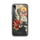 'Hojo Tokimasa Praying to the Sea Goddess' by Yoshitoshi, ca. 1885 - iPhone Case